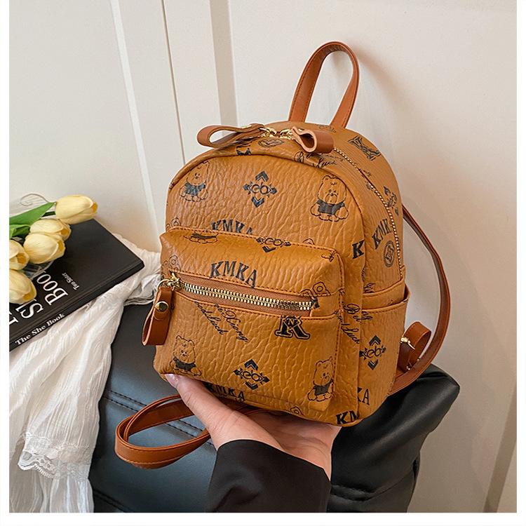 Schoolbag Mini Small Backpack Women's 1011 New Large Capacity Backpack Student School Bag Backpack Single Shoulder Women's Bag Wholesale