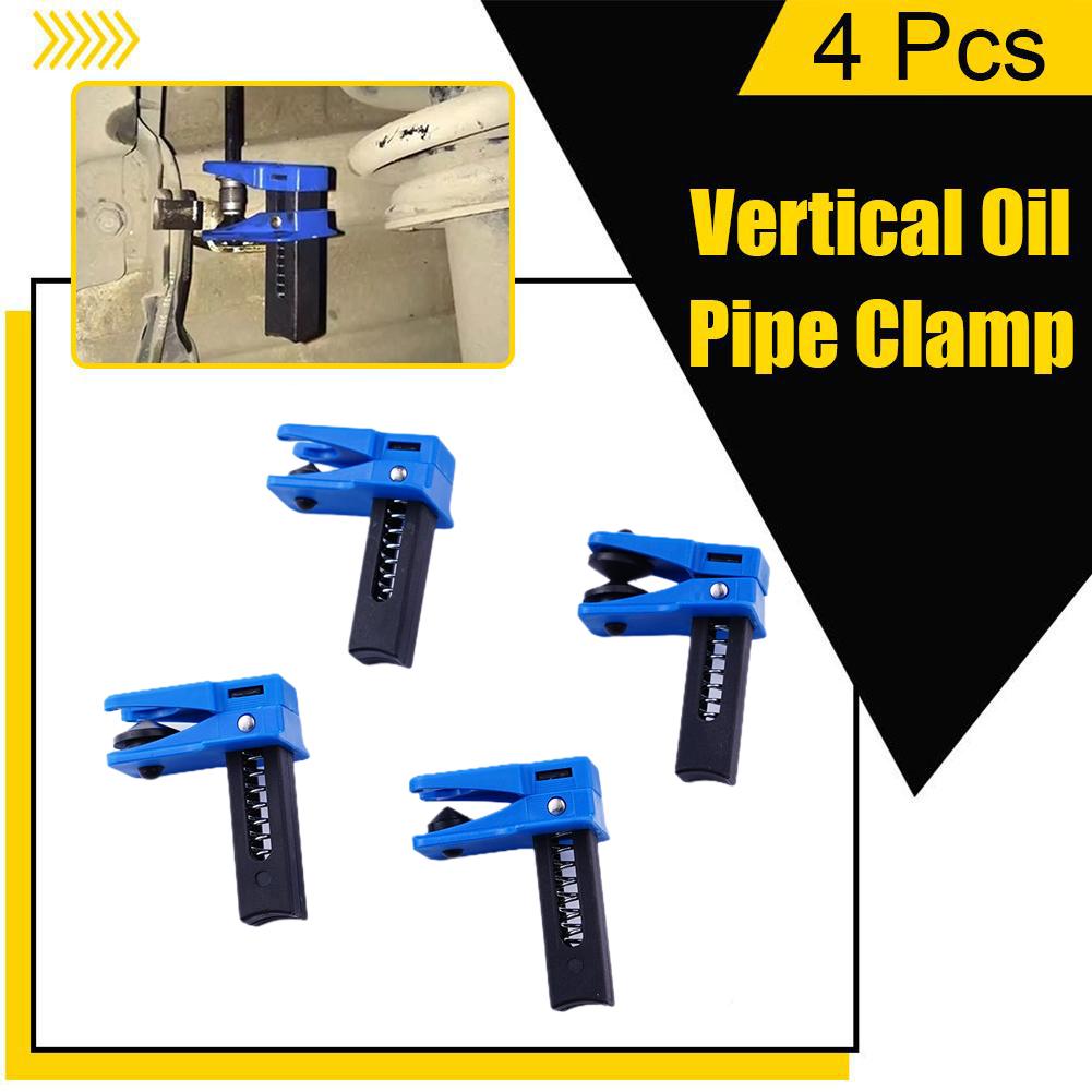 4Pcs Car Brake Oil Pipe Plug Automotive Brake Nozzle Clamp Oil Tool Brake Tubing To Prevent Oil Spills Accessories