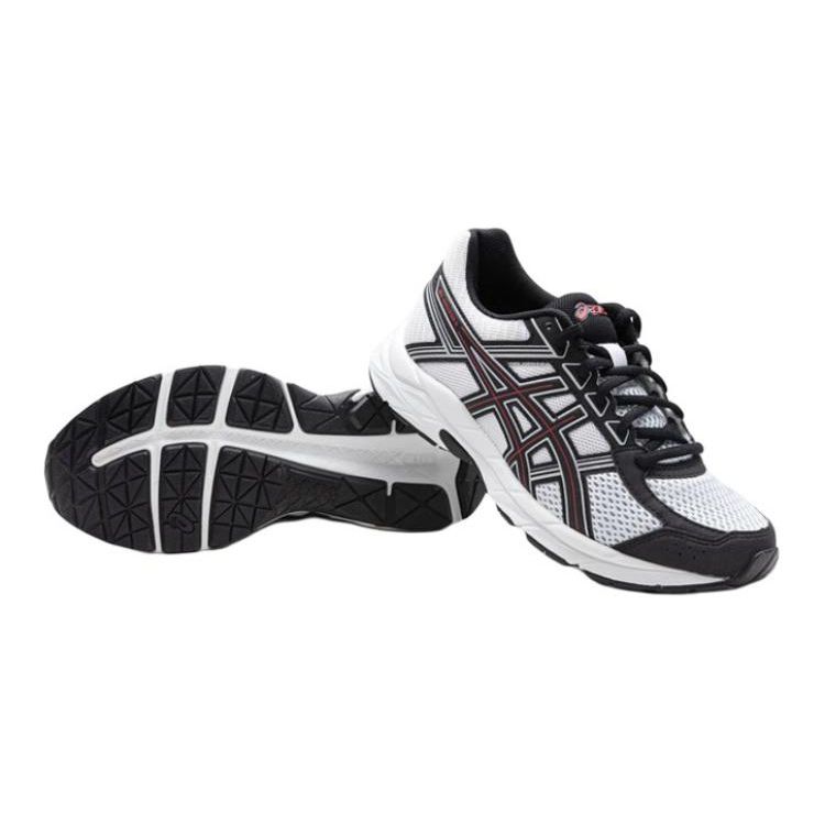 Asics Gel-Contend 4 Low Top Kinder Laufschuhe Kinder Laufschuhe Weiß Schwarz 1014A322-100