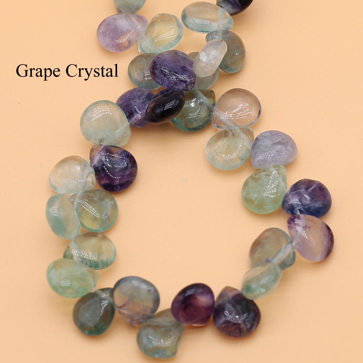 

Намистини з натурального каменю з горизонтальним отвором, ручної роботи, 32 шт./нитка, кришталевий агат у формі краплі, вільні розпірні намистини для виготовлення ювелірних виробів Аксесуари своїми руками 10x12 мм 32Pcs/Strand,10x12mm