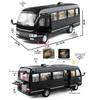 1/24 Scale Toyota Coaster Medium Business Minibus Alloy Diecast Model Car Collecting Hobbies Decorative Trendy Ornaments Birthday Gift