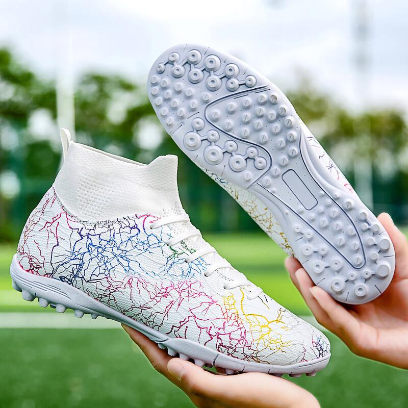 Miling Champion Leopard High-Top TF Turf Football Boots 35-36