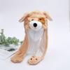 Tier-Plüschmütze mit beweglichen Ohren für Kinder und Erwachsene Niedliches Wintergeschenk