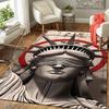 1pc Statue of Liberty Pattern Area Rug, Anti Slip Non Shedding Stain Resistant Carpet