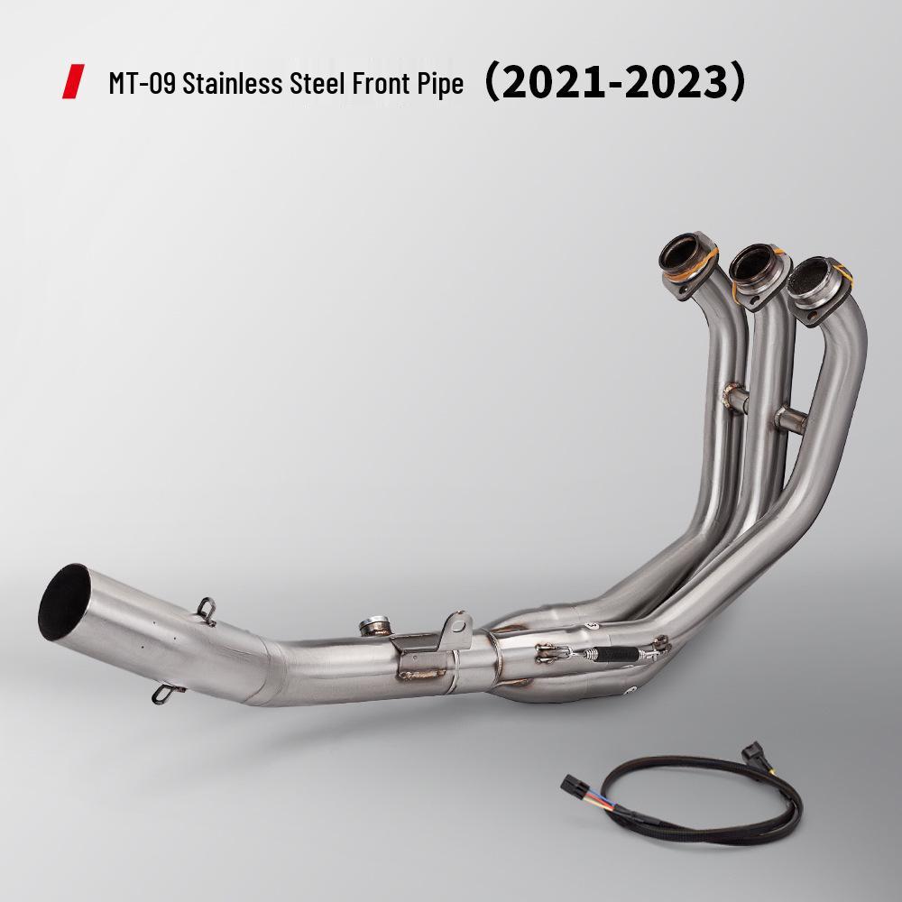 

MT09 Full System Motorcycle Exhaust Set: Stainless Steel Front and Rear Pipes with Muffler