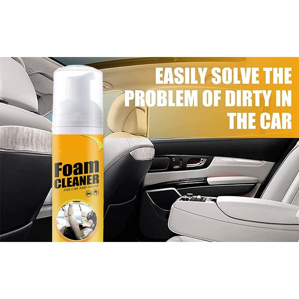 Car Magic Foam Cleaner, Neat Freaks Multipurpose Foam Cleaner, All Purpose Rinse Free Foam Spray Cleaner,Neat Freaks Car Restoring Spray,Towel+Sponge