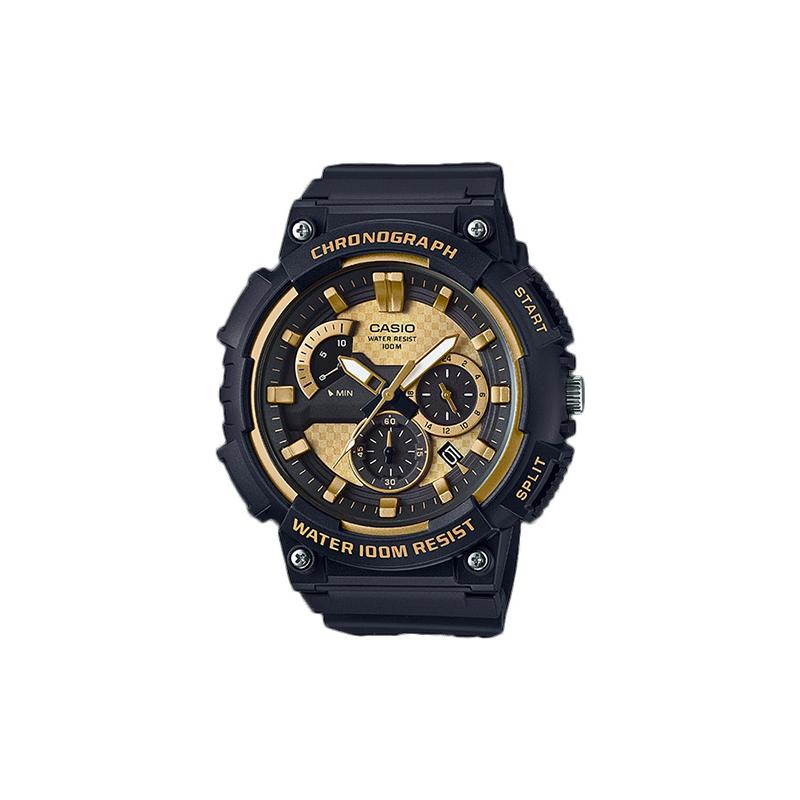 

Casio YOUTH series - disc multi-function pointer, dual-display quartz movement, three-eye multi-function, quartz movement, resin strap, MCW-200H-9A чёрный