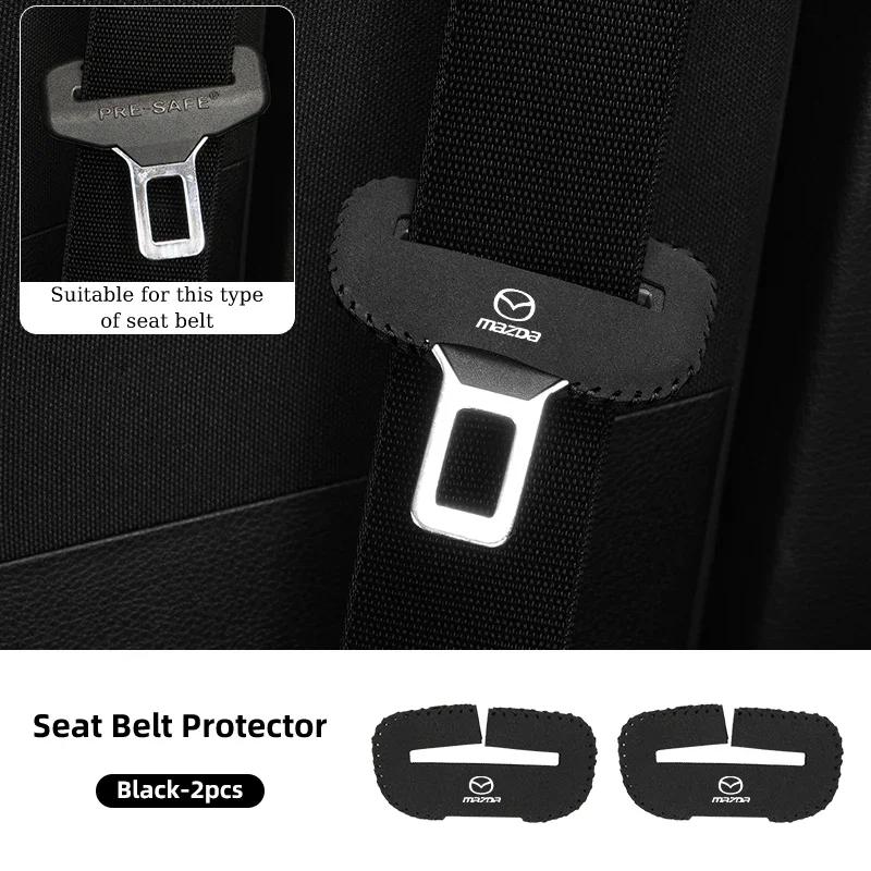 2025 Hot Car Seat Belt Clip Protector Seatbelt Buckle Plug Protective Cover For Mazda 3 6 2 5 Axela Atenza Demio CX3 CX5 MX3 MX5