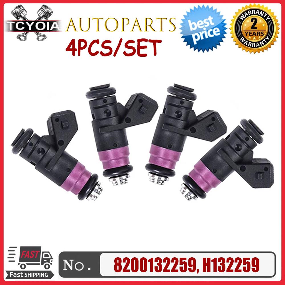 4 Stück/Los H132259, 8200505191, 8200132259 Benzin-Kraftstoffeinspritzdüsen für Renault Clio 3 Laguna / Megane / Scenic 2 3 1.4L 1.6L