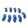 9Pcs Golf Iron Head Covers PU Waterproof Golf Club Headcovers for Right Left Handed Golfer Lovers Blue