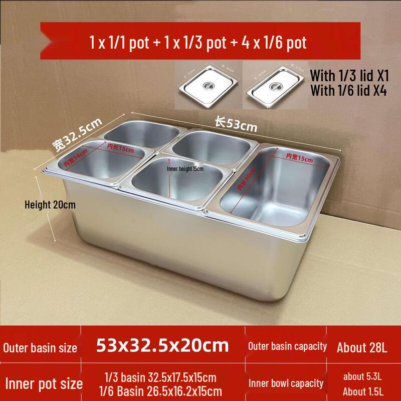Stainless Steel Divided Meal Tray