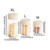 Press Type Hermetic Containers Eco-friendly Airtight Kitchen Jars Sealed Container  Cereal Storage