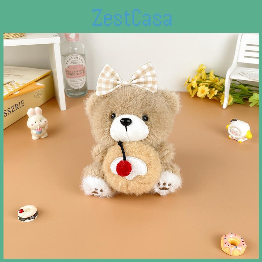 Bow Bear Teddy Plush Stuffed Toy Animal Doll Keychain Backpack Pendant Gifts