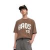 Li Ning Basketball Series Letter Round Neck Comfortable Breathable Versatile Casual Loose Short Sleeve T-Shirt Men T-Shirts Brown AHSU161-4