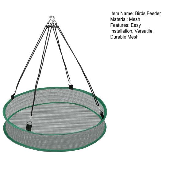 1/2 ks Síťová past na krmení ptáků pro zavěšení krmítka pro ptáky, odolný kruh na ptačí semena, příslušenství pro krmnou plošinu pro ptáky