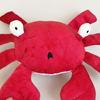 Hot sale Dog toy red crab double clamp sound making airbag grinding teeth stuffiness relief toy suitable for all dog breeds