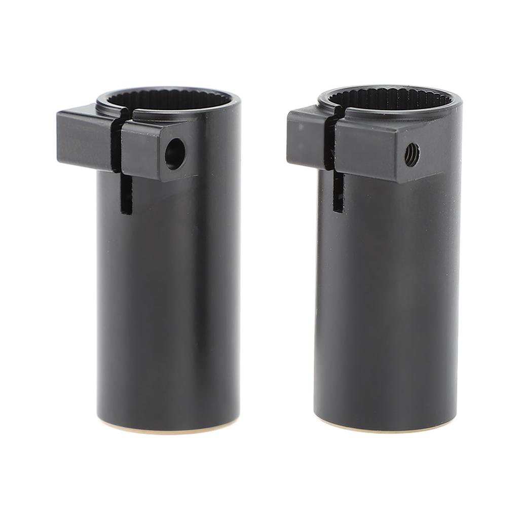 2pcs Rear Axle Sleeve Black Coating Brass Weight Increase Rear Axle Adapter for SCX10 II AR44