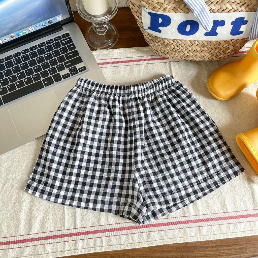 2025 New Style Baby Girl Cartoon T-Shirt & Plaid Pants Set - Spring/Autumn
