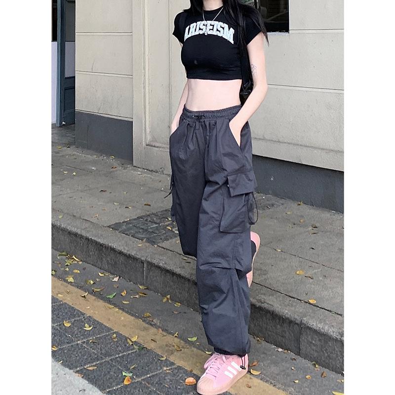 2023 Women's American-Style Wide-Leg Banana Pants for Spring & Autumn - Hip Hop Jazz Dance Casual Overalls
