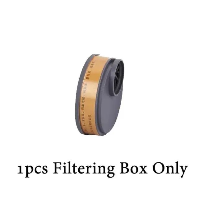 Nuevo Respirador Químico para Seguridad Laboral Máscara Facial para Gas Polvo Para Rociar Pintar Industrial Cartucho de Filtrado de Carbón