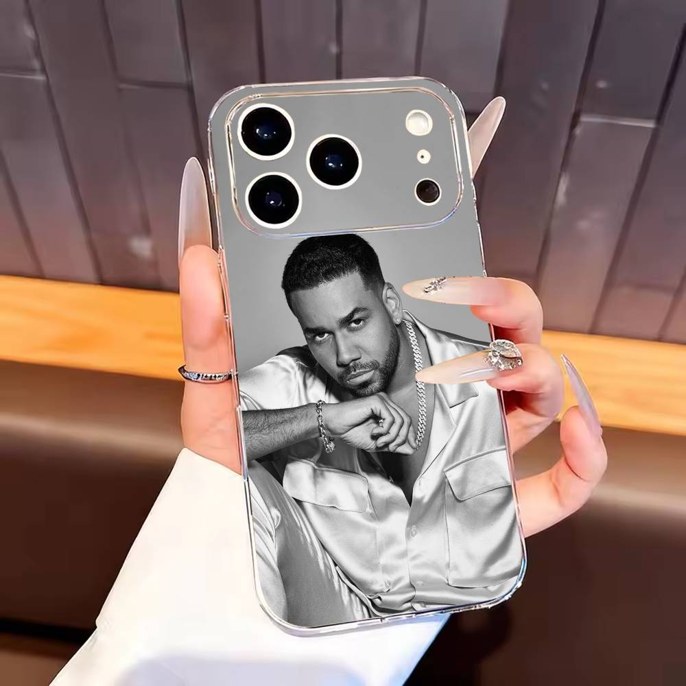 Singer Romeo Santos Phone Case For iPhone17,16,15,14,13,12,11 Plus,Pro Max Soft Transparent Cover