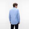 Tommy Hilfiger Oxford Business Casual Minimalist Solid Slim Fit Long Sleeve Shirt Men shirts Blue XM0XM01120