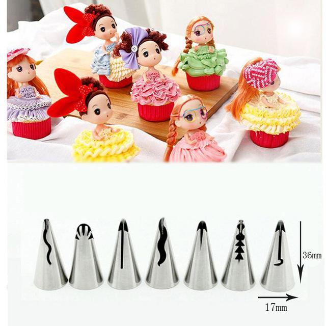 Ruské cukrářské trysky na smetanovou polevu nanášecí trysky Tipy na zdobení dortů Tipy na dortové trysky Cukrovinky Nástroje na pečení na dorty