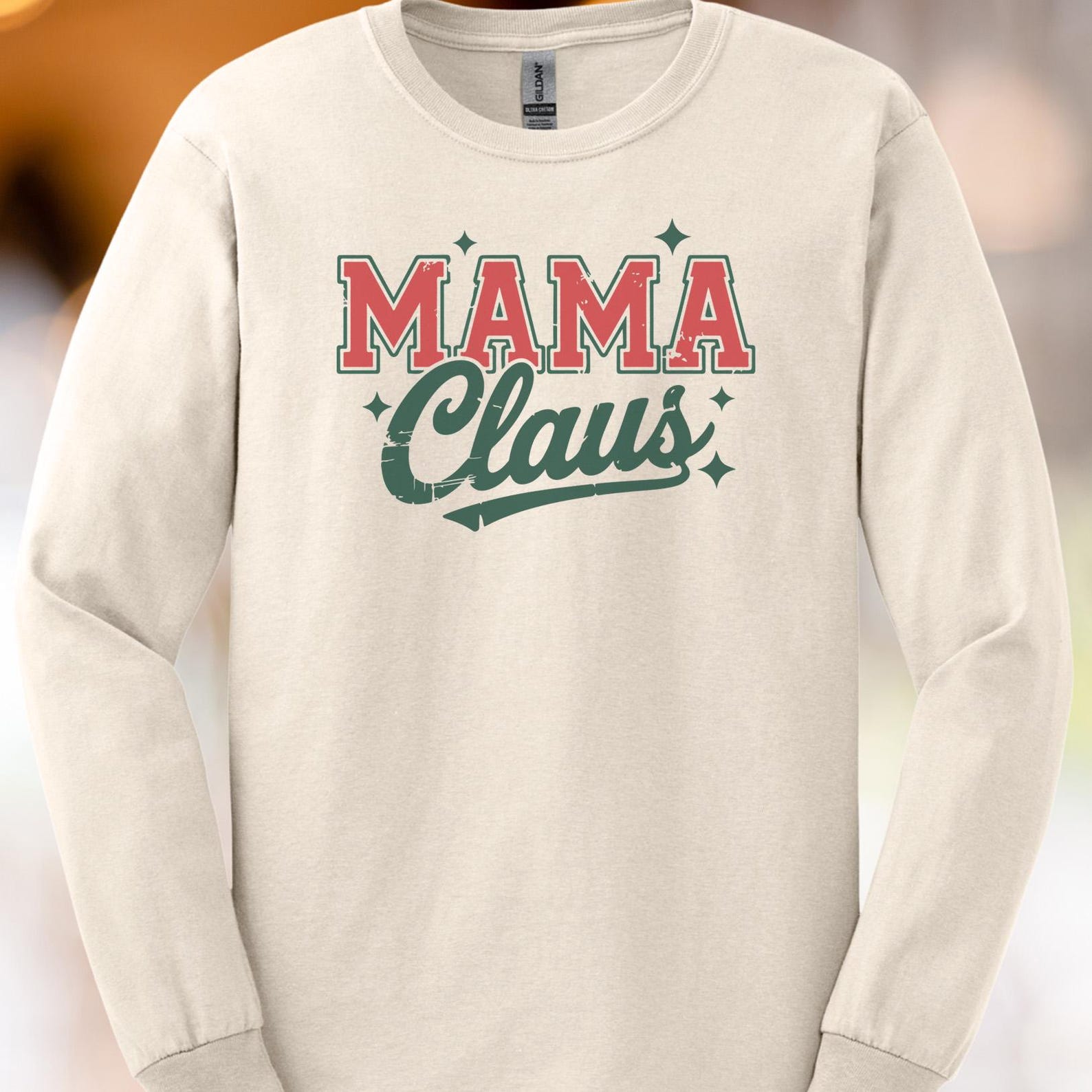 Mama Claus Christmas Shirt Festive Holiday Graphic Tee Cute Trendy Santa Mom Christmas Shirt Red Green Family Christmas Shirt 100