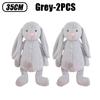 35cm Stuffed Long Ear Rabbit Soft Plush Toy Cute Bunny Cartoon Animal Sleeping Doll Kids Baby Soothing Doll Birthday Easter Gift