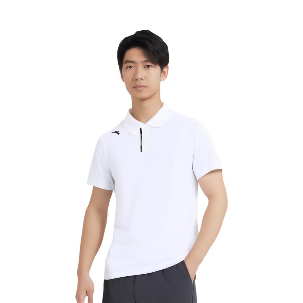 Anta Variety Training Collection Polo Shirt Men's Pure White 952427107-1