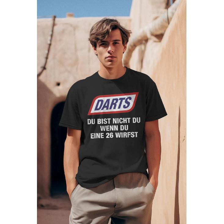 Darts You Are Not You When You Throw A 26 T-Shirt, Black Tee Unisex For Man Gift Cottoned Boy