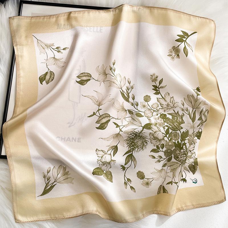 100% Natural Silk Scarf Women Shawls Wraps Foulard Scarves Pashmina Neckerchief Female Hijab Bandana bufanda Square Kerchief