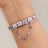 Set Tassel Chain Butterfly Eyes Heart Star Italian Charm Links Fit 9mm Bracelet Stainless Steel Women DIY Jewelry Making Gifts