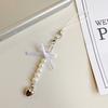 Sweet Phone Chain Strap Lanyard Bowknot Heart Bead Pendant Phone Charm Hanging Decoration Cute Phone Accessories