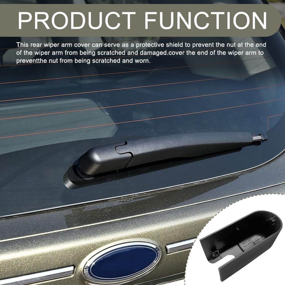 Rear Windshield Wiper Arm Cover Cap, Rear Wiper Cover, Rust-Proof Wipers Arm Nut Protective Cover Replacement for Ford Escape 2013-2019 Lincoln MKC