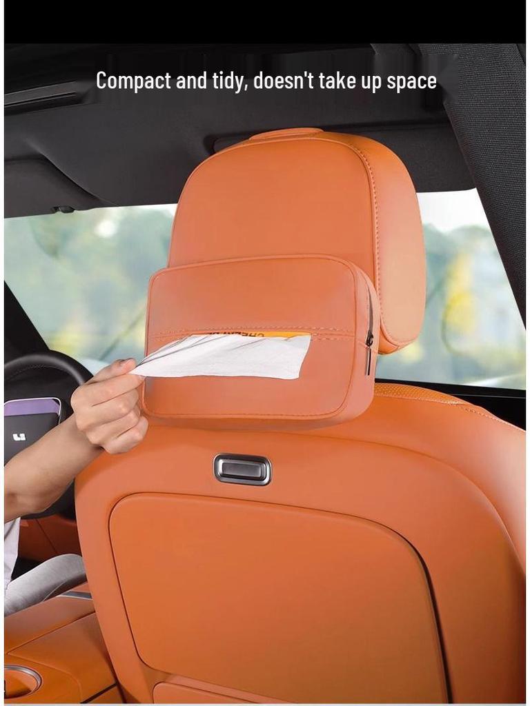 Original Color Tissue Box for Ideal L7/L8/L9 Headrest - Car Tissue Dispenser