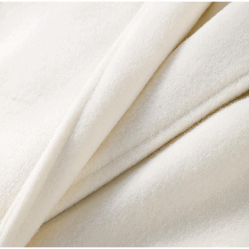 Pelzkragen Schnürwollmantel Damen Herbst und Winter Neuer dicker Mantel Einfarbig Langer modischer Mantel