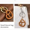 Biscuit Keychain Car Keyring Hangings Ornaments Stylish Car Key Chains Cookie Bag Pendant Keyholders for Bag Decorations