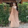 2026 European and American style summer new women's clothing solid color loose street fashion one-word collar tube top dress women