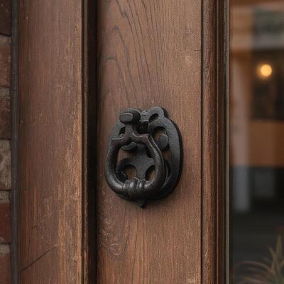 Türklopfer Schwarz Dekorative Stange Vielseitige Geschenke Strapazierfähiges Ornament Schublade Stabil Zuhause Wand