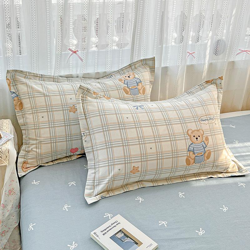 2025 Pure Cotton Cartoon Pillowcase Set - Pair of 48x74cm Pillow Covers