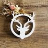 Silicone Mould for Circular Elk Pendant Making Handmade Christmas Themed Decoration Mould Holiday Wall Hangings Mould