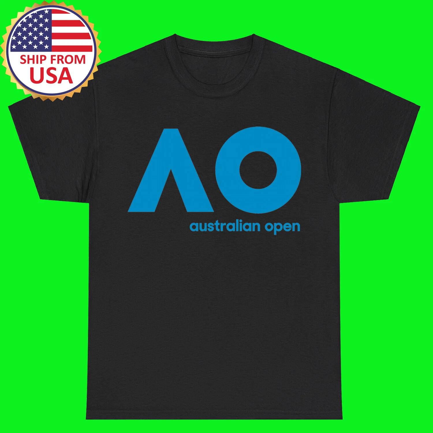 Australian Open AO Tennis Black Size S - 5XL S