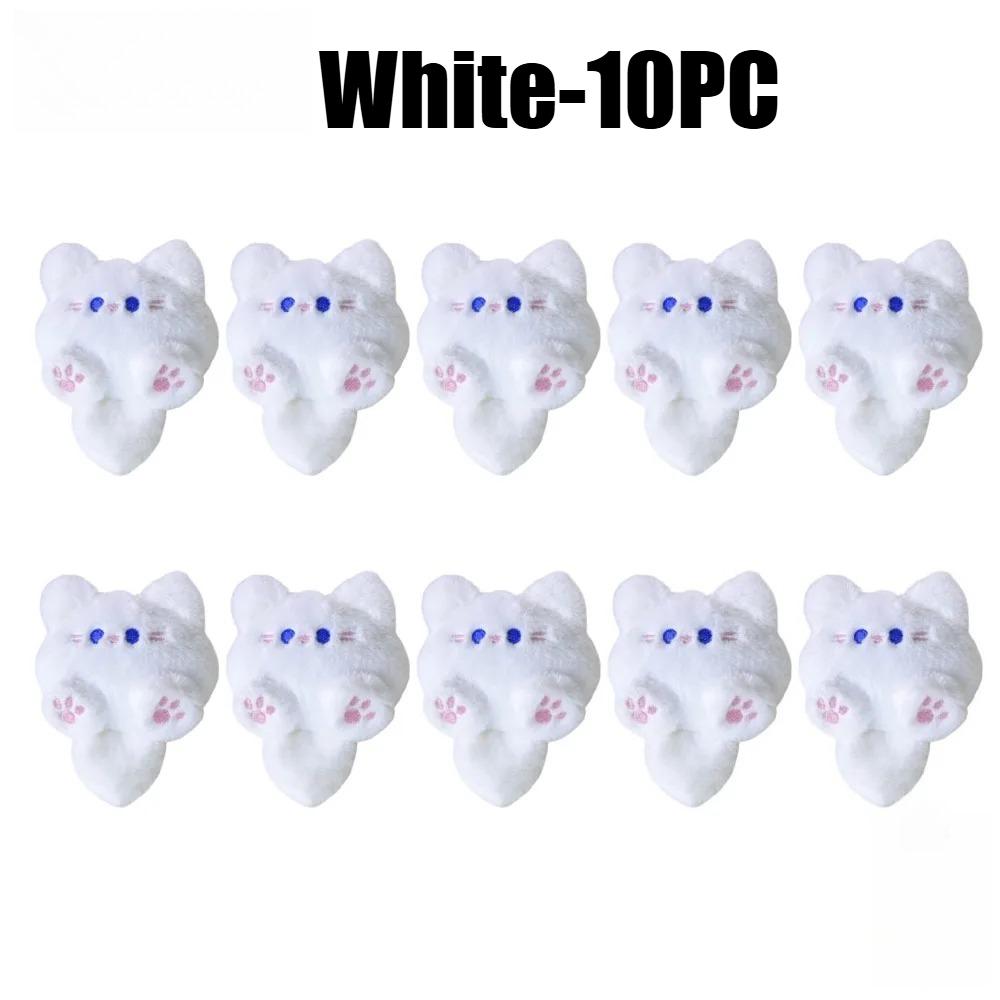 1-20PCS Fashion Long Tail Cat Tail Keychain Filling Cat Bag Decoration Keychain Cat Cute Christmas Birthday Gifts Keyring