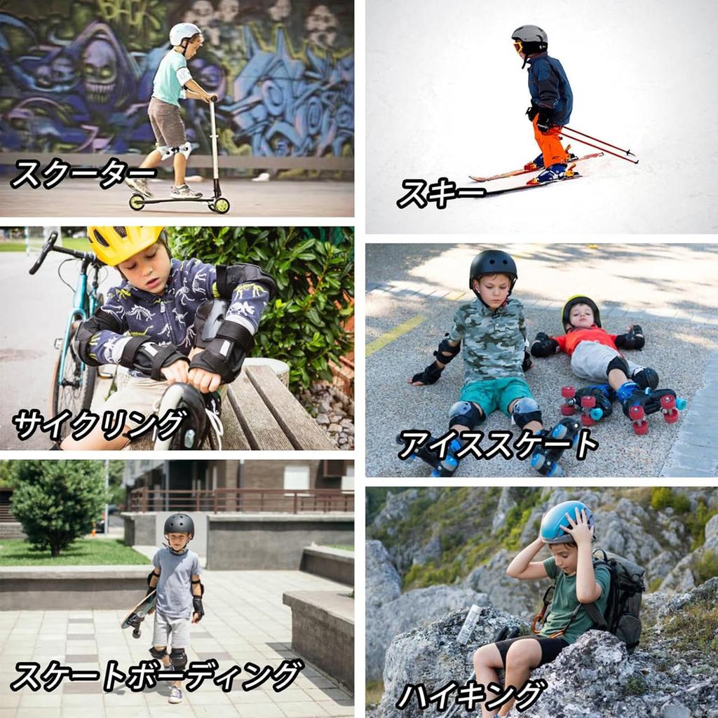 Kids Knee Elbow Palm and Wrist Guards Thick Arm Knee and Wrist Support for Injury Prevention and Impact and Ideal for Roller Inline and Ages A Great