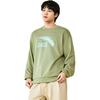 Anta Lifestyle Series Logo Pullover Round Neck Loose Sweatshirt Unisex sweatshirt Gray-Green 952438702-8