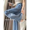Women's High-Waisted Tencel Wide-Leg Jeans - Slim Fit, Lightweight, Summer Style