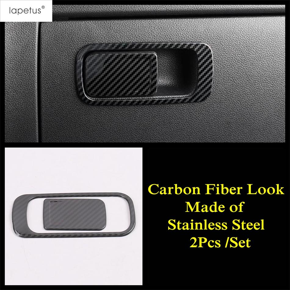 

Car Copilot Glove Box Switch Handle Sequ Decoration Cover Trim Accessories Interior Fit For Volkswagen Jetta Mk7 - Carbon Fiber Look