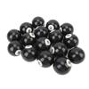 16 buc Bilă Opt de Biliard 2,3 in Diametru Rășină Neagră Biliard 8 Bilă de Înlocuire pentru Joc Sală de Biliard