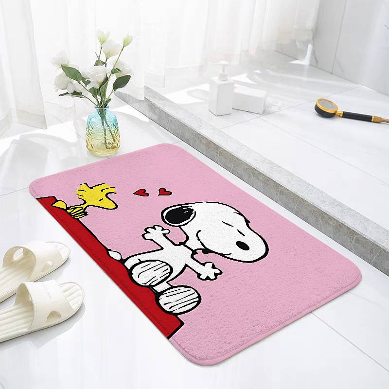 Cute S-Snoopy Floor Mat Bedroom Bedside Carpet Non Slip Soft Floor Mat Sofa Coffee Table Rugs For Home Decor Doormat
